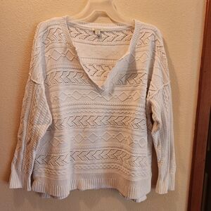 Sundance White Knit Sweater